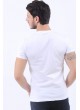 Open Armalı Beyaz T-Shirt