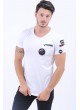 Armalı Beyaz T-Shirt