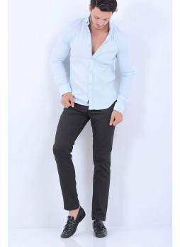 Çizgili Siyah Pantolon