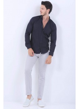Klasik Cep Gri Pantolon