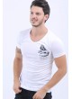 Darth Vader Baskılı Cep Beyaz T-Shirt