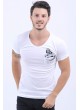 Darth Vader Baskılı Cep Beyaz T-Shirt