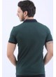 Siyah Desen Polo Yaka Yeşil T-Shirt