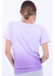 Stressing Out Baskılı Lila Salaş T-Shirt