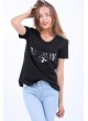 Brooklyn 67 Kabartma Siyah T-Shirt