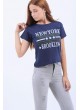 Armalı Broorklyn Lacivert T-Shirt