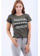 Armalı Broorklyn Haki T-Shirt