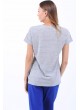 Exploring Yazılı Çizgi Desen Beyaz T-Shirt