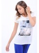 Le Voyage Baskılı Beyaz T-Shirt