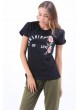 Sunshine Baskılı Siyah T-Shirt