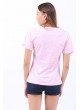 Cep Baskılı Pembe T-Shirt