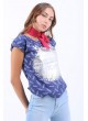 Gümüş Fashion Baskılı Lacivert T-Shirt